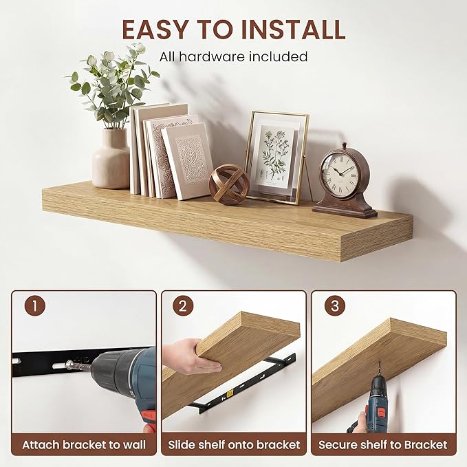 Dreamland 40 Inches Floating Shelves - Image 5