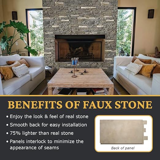 AZ Faux High-Density Polyurethane Faux Stone Wall Covering Panels - Image 4