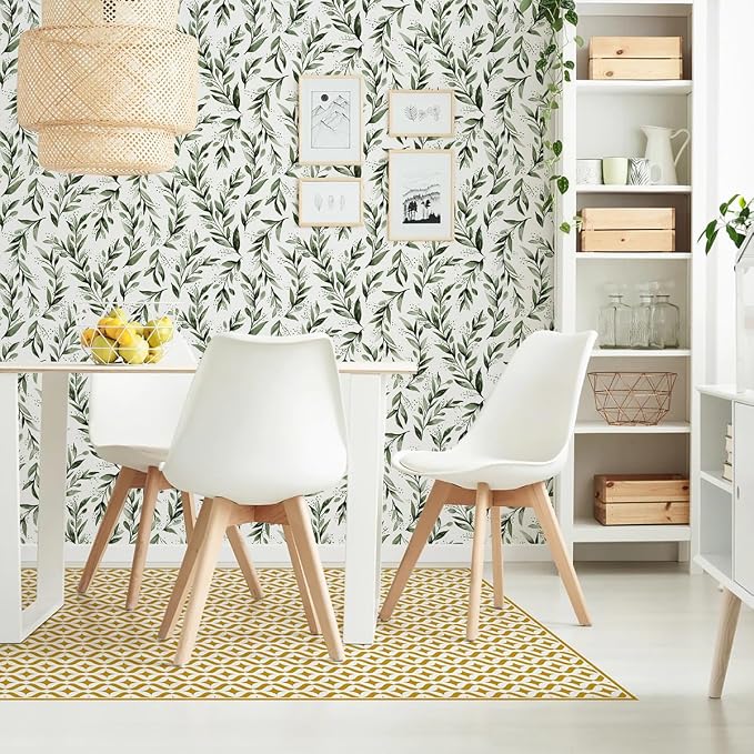 Livebor Green Leaf Wallpaper Peel and Stick Olive Leaf Contact Paper 17.7inch x - Image 7