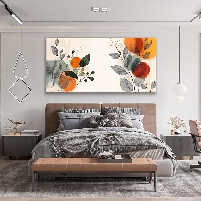 Suconvng Canvas Wall Art For Living Room Home Wall Decor Modern Boho Canvas Art - Image 3