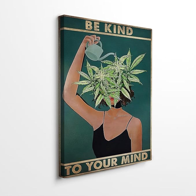 DIHSIEG Inspirational Canvas Wall Art funny bathroom wall art Print Poster by DIHSIEG
