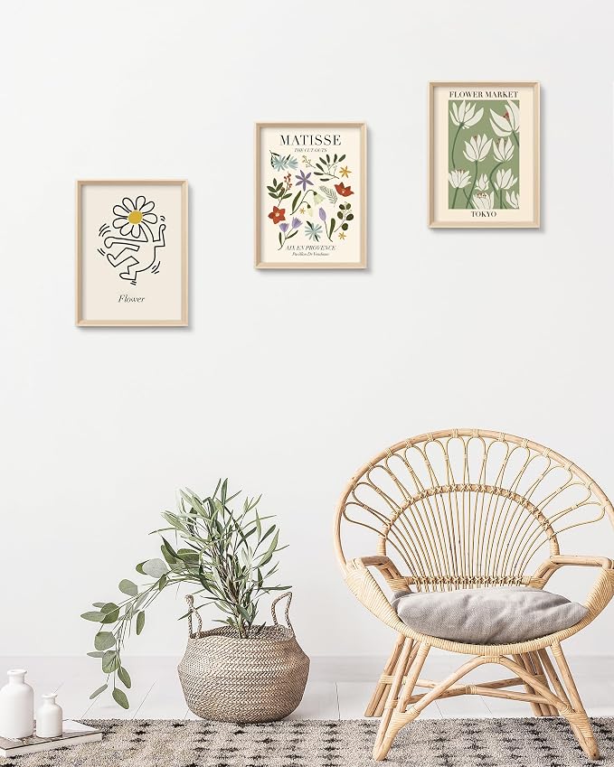 Framed Matisse Canvas Wall Art for Bedroom, Abstract Matisse Canvas Wall Decor - Image 7