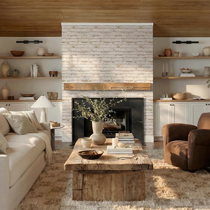 Commomy 3D Peel and Stick Brick, Ultralight Thin PVC Faux Brick Wall Panels - Image 7