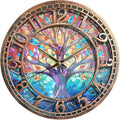 WANGIRO Tree of Life Wall Clock 12inch Silent Movement Non-Ticking Clock by WANGIRO