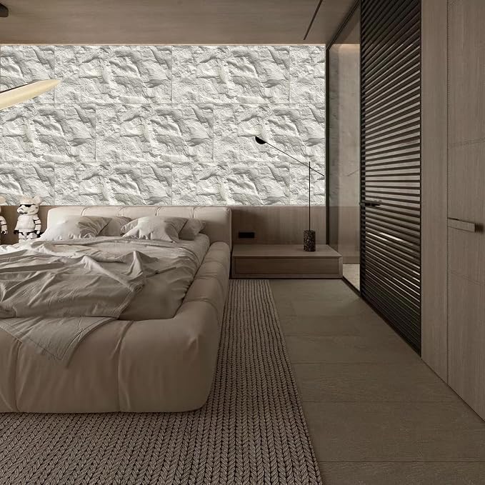 3D Faux Stone Wall Panels, Lightweight & Waterproof Accent Marble Rock Skin - Image 7