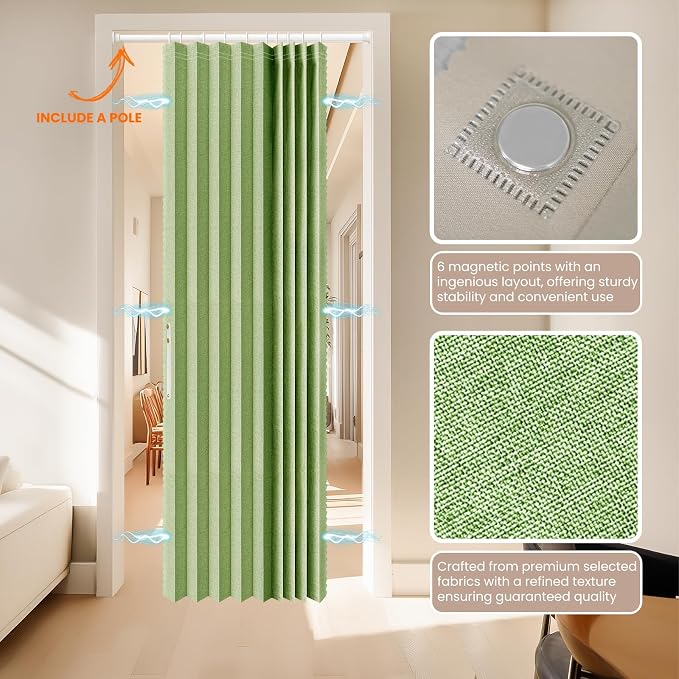 AJAZZ Blackout Magnetic Door Curtain - Image 7