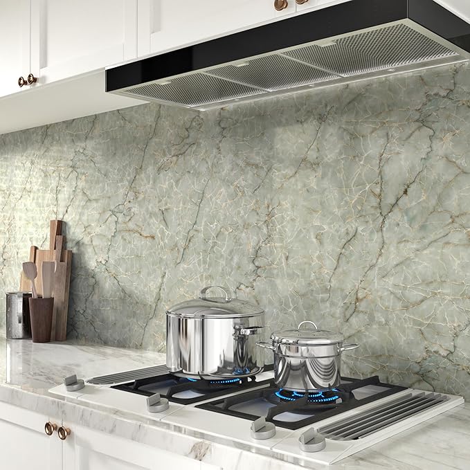 Marble Contact Paper for Countertops Waterproof Marble Wallpaper Peel and Stick - Image 4