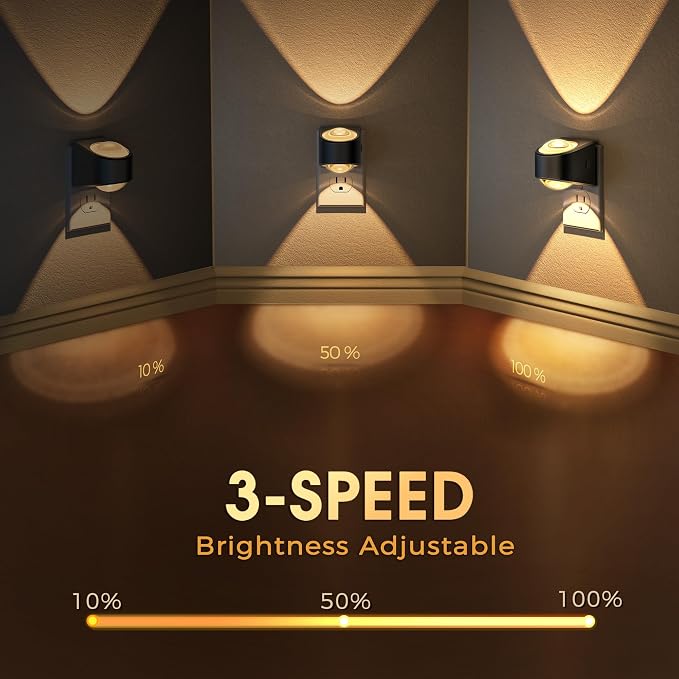 Briignite Projector Night Light, Night Lights Plug into Wall, Soft White - Image 2