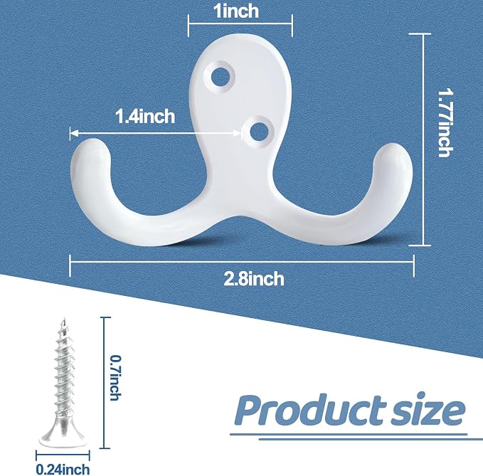 CBWLWJ 10 Pack Coat Hooks Wall Hooks - Image 6