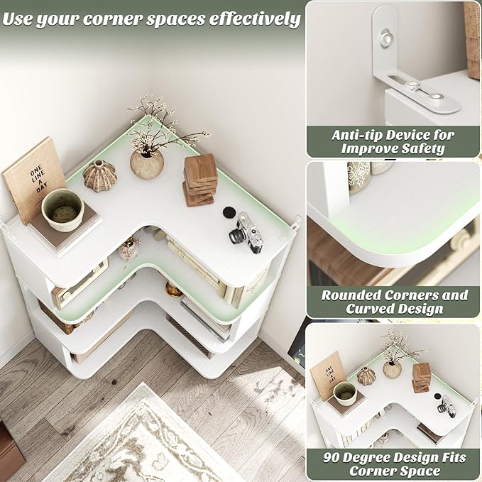 Armocity Corner Book Shelf - Image 4
