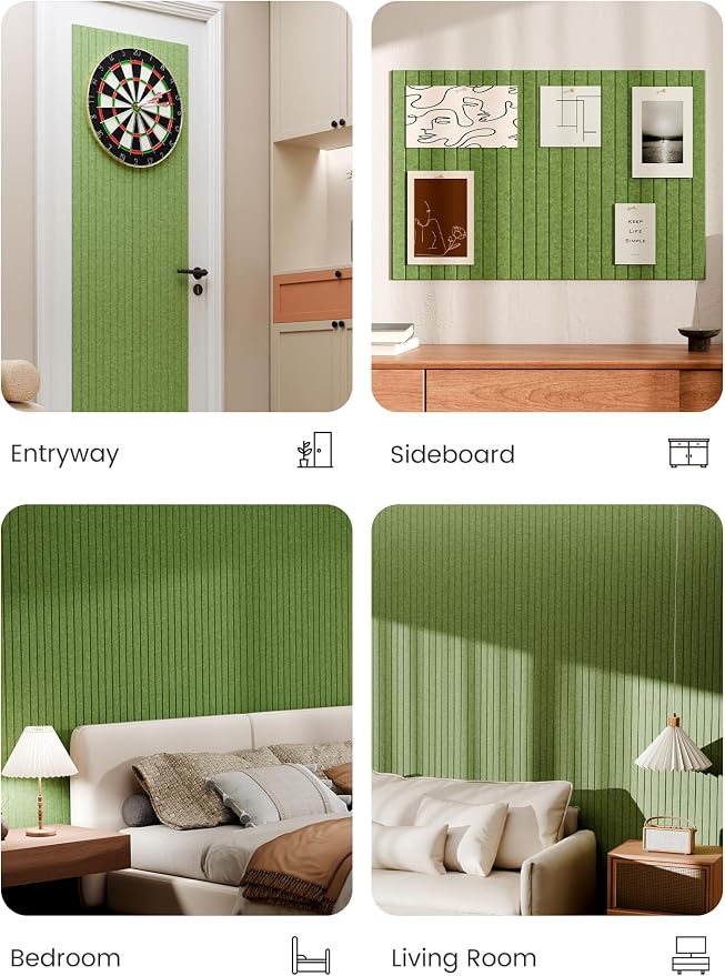 Bumusty Large Cork Board Alternative-36 x 24" Felt Bulletin Board Tiles - Image 5