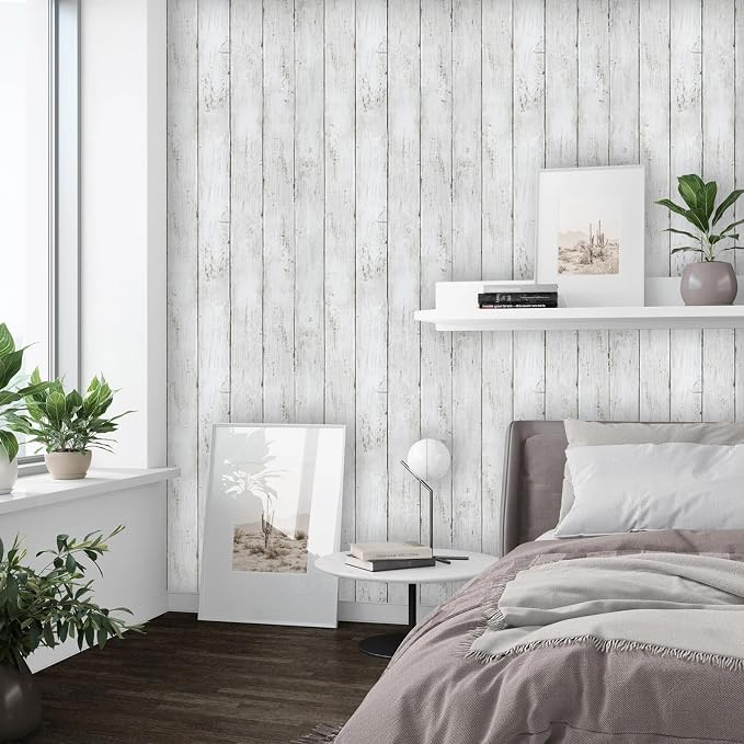 Decoroom Shiplap Contact Paper 17.71" X 236" - Image 6