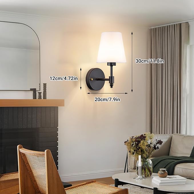 YHCDLAMP Battery Operated Wall Sconces Set of Two, Rechargeable Wireless Wall - Image 8