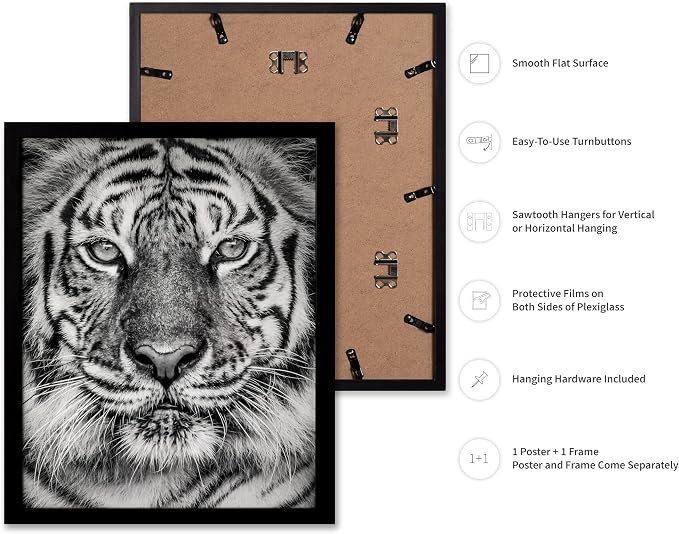 Poster Master Vintage Tiger Face Print - Image 2