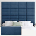 IFNOW Upholstered Wall Mounted Headboard, 3D Soundproof Wall Panels Peel and by IFNOW