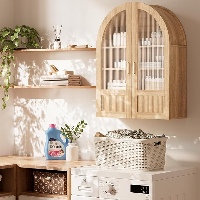 INNOD 4-Tier Arched Bathroom Wall Cabinet - Image 7