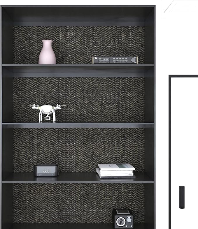 FunStick Black and Gold Geometric Wallpaper Peel and Stick Modern Faux - Image 6