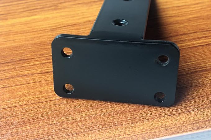 10 Pack - 4 inch Black Hidden L Shelf Bracket Iron Floating Shelf Brackets - Image 5