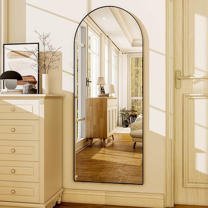 HARRITPURE 56"x21"Full Length Mirror Arch Floor Mirrors - Image 2