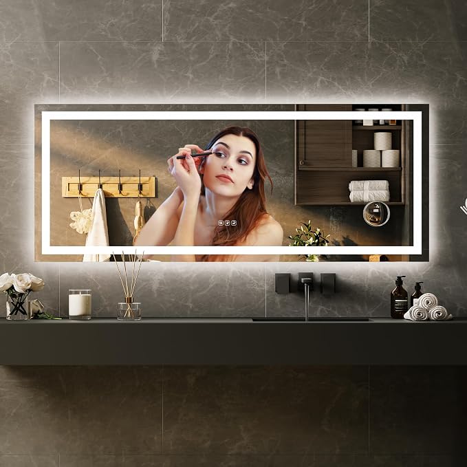 LED Bathroom Mirror 60 x 24 inch - Image 2