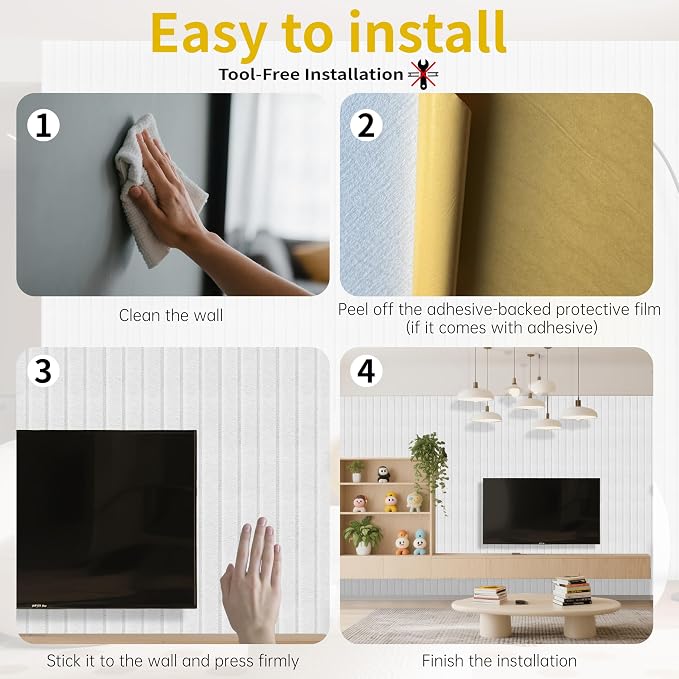 EVERECO 6 Pack Large Acoustic Panels, 47.2×23.6×0.4 inches, Soundproof Panels - Image 8