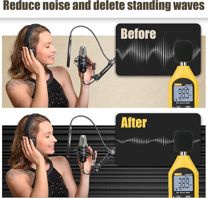 18 Pack Sound Proof Foam Panels, Decorative Soundproof Wall Panels Sound - Image 5