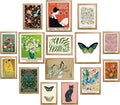 LANCHI95 Eclectic Framed Wall Art Set of 15 – Colorful Gallery Wall Decor by LANCHI95