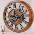 The B-Style Large Wall Clock 24 inch Moving Gear Wall Clock Oversized Vintage by TheB-StyleTB