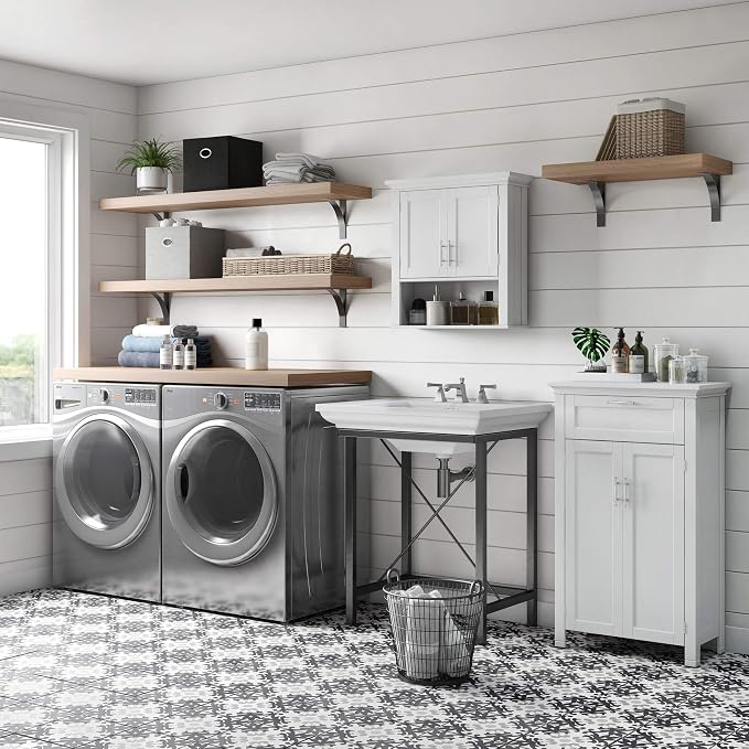RiverRidge Somerset Two-Door Bathroom and Laundry Wall Mount Storage Medicine - Image 9