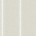 Chesapeake Linette Fabric Stripe Wallpaper, Light Grey, Strippable, 20.5 in x by Chesapeake