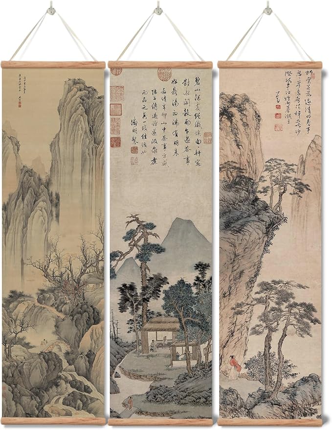xinyuru Chinese Ancient Landscape Wall Art Poster, Tradition Canvas Printing by xinyuru