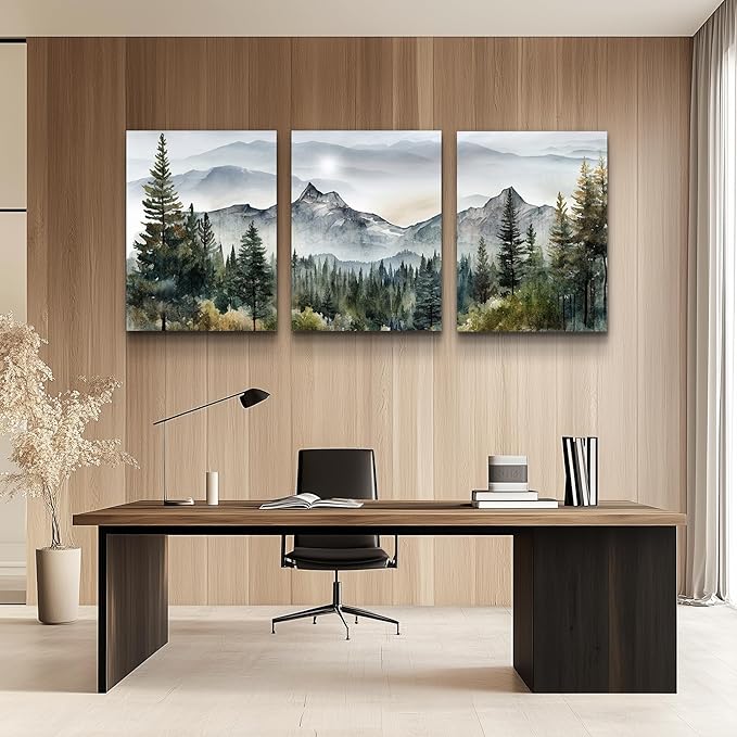 MHARTK66 3 Piece Framed Canvas Art Prints Wall Art - Image 5