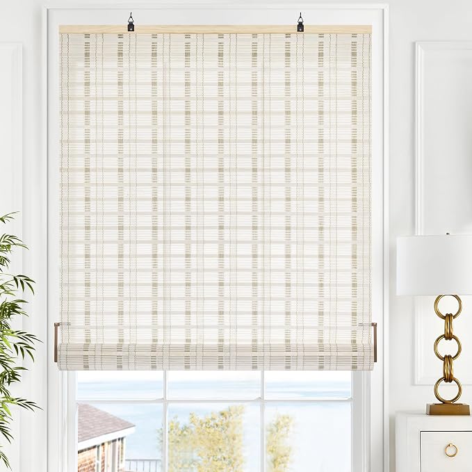 LazBlinds Cordless Bamboo Blinds, Roll Up Shades by LazBlinds