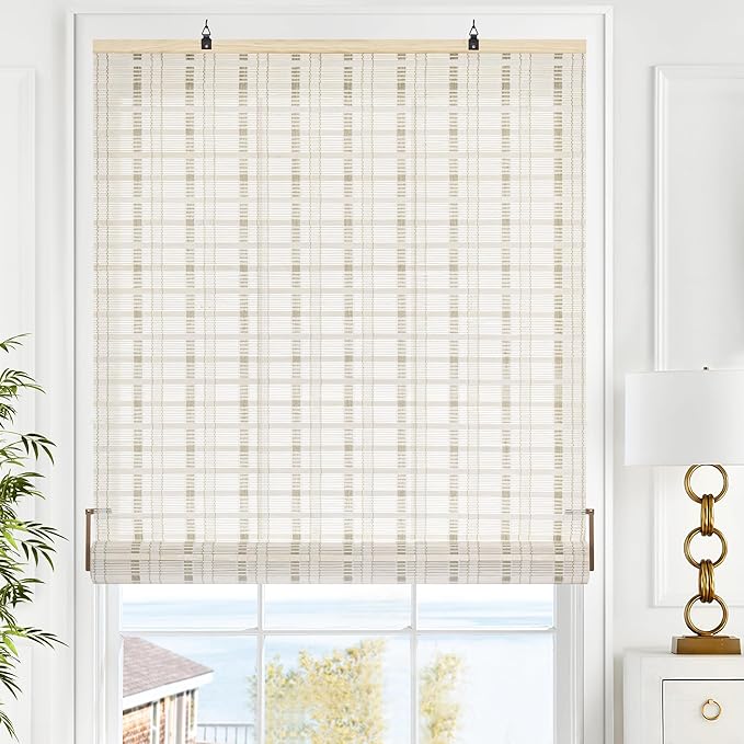 LazBlinds Cordless Bamboo Blinds, Roll Up Shades by LazBlinds