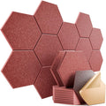 12 Pack Self-Adhesive Acoustic Panels 12" X 10" X 0.4" by Dailycooper