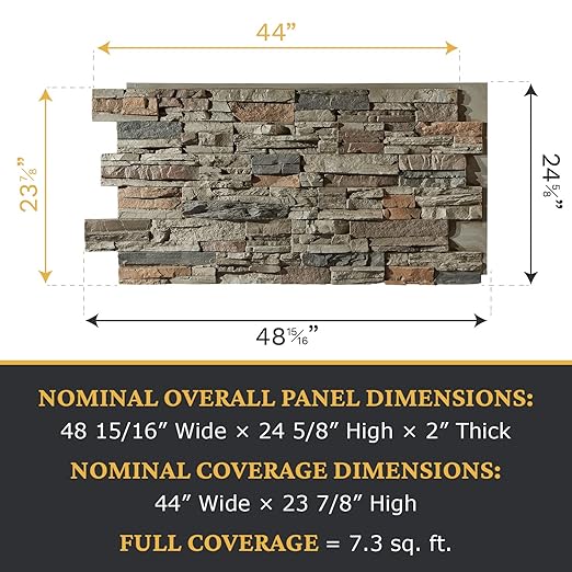 AZ Faux High-Density Polyurethane Faux Stone Wall Covering Panels - Image 3