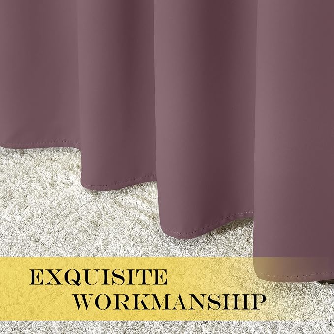 NICETOWN Blackout Small Window Curtain 54 inches Length - Image 6