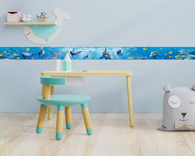 FLFK Peel and Stick Wallpaper Border Wall Decals - Image 4