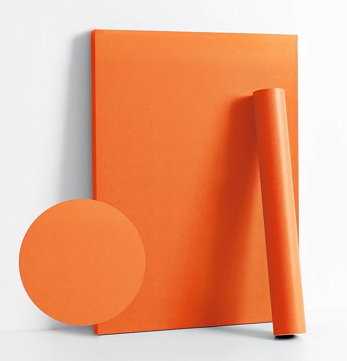 Dimoon 118''x17.7'' Orange Peel and Stick Wallpaper Contact Paper Modern Self by DIYYOURMOON