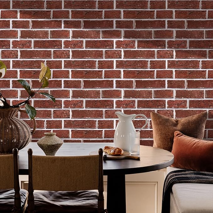 Commomy 3D Faux Brick Wall Panels Peel and Stick - Image 8