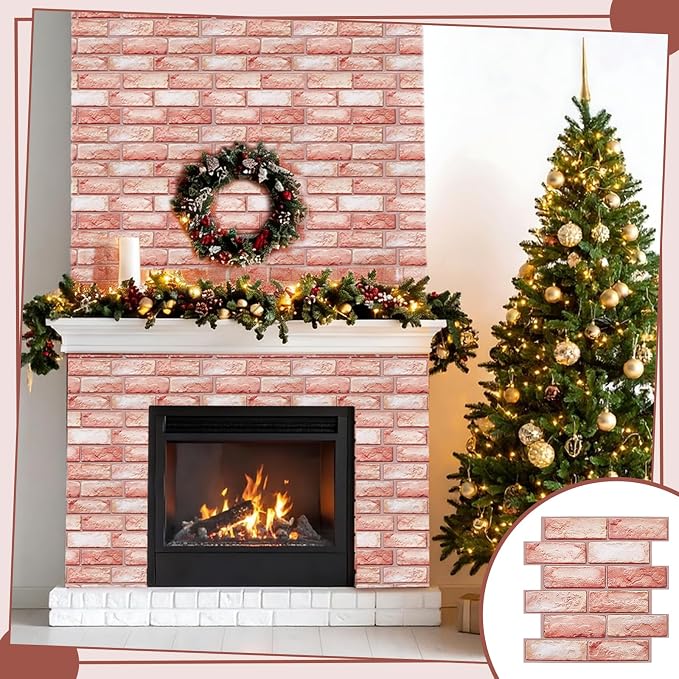 12PCS 3D Wall Panels Peel and Stick Foam Faux Brick Wall Panels, Self-Adhesive - Image 5