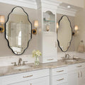 Scalloped Mirror for Bathroom by Fahomissenjoylifeincomfort
