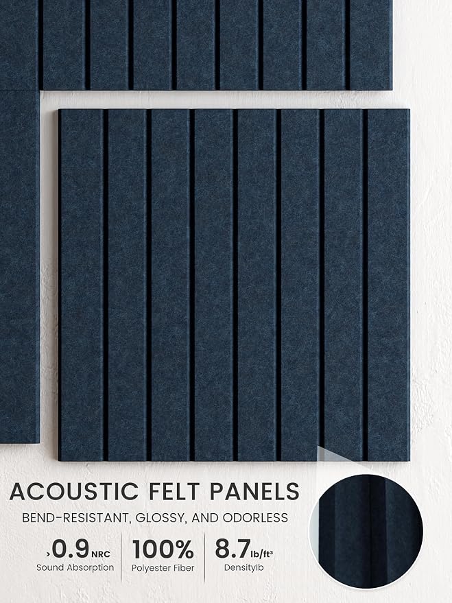 Bumusty Large Cork Board Alternative-48 x 36" Felt Bulletin Board Tiles - Image 3
