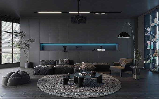 Dimoon 236''x17.7'' Grey Peel and Stick Wallpaper Contact Paper Modern Self - Image 6