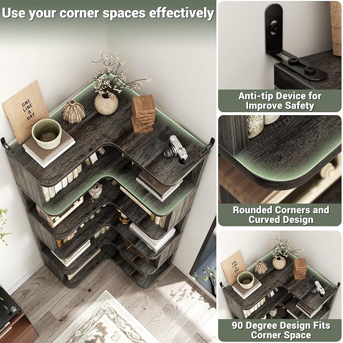 Armocity Corner Book Shelf - Image 5