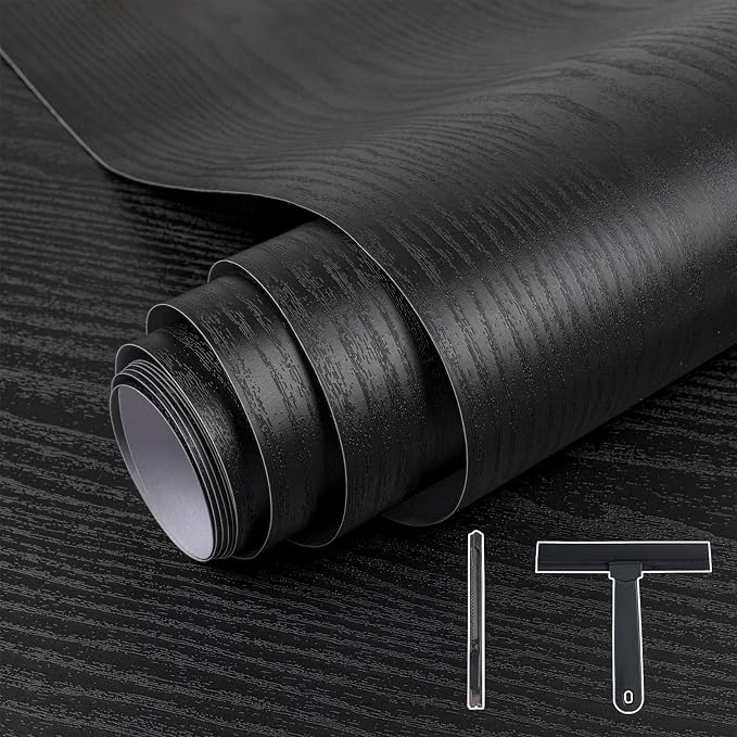 TANONE Black Wood Contact Paper by TANONE