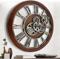 The B-Style Large Wall Clock 24 inch Moving Gear Wall Clock Oversized Vintage by TheB-StyleTB