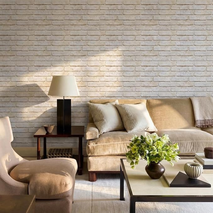 Commomy 3D Peel and Stick Brick, Ultralight Thin PVC Faux Brick Wall Panels - Image 7