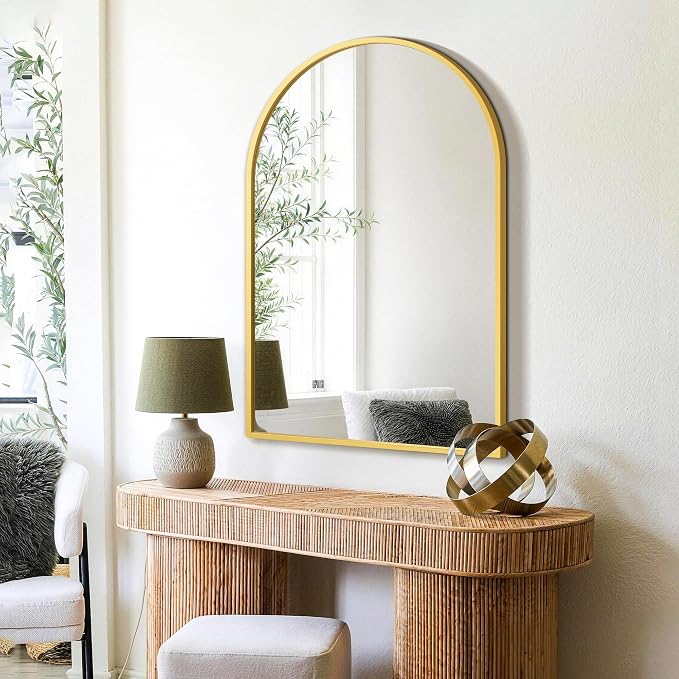 FICTOR Bathroom Mirror for Wall, Arched Vanity Bathroom Mirror for Over Sink - Image 5
