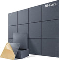 18 Pack Acoustic Panels for Walls, Sound Absorbing Foam Panels for Home & by Lebenforce
